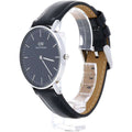 Daniel Wellington Classic Sheffield Black Dial Black Leather Strap Watch For Women - DW00100145