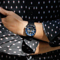 Seiko 5 Sports Automatic Blue Dial Black NATO Strap Watch for Men - SBSA098