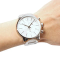 Calvin Klein City White Dial Silver Steel Strap Watch for Men - K2G27146