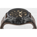 Fossil Nate Chronograph Brown Dial Brown Leather Strap Watch for Men - JR1511