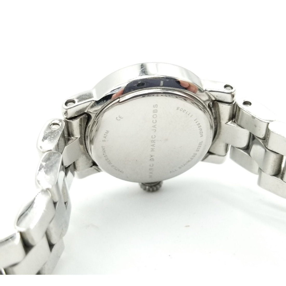 Marc Jacobs Amy White Dial Silver Steel Strap Watch for Women - MBM8611