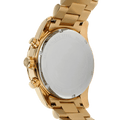 Michael Kors Lexington Mother of Pearl White Dial Gold Steel Strap Watch For Women - MK7241