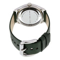 Marc Jacobs Tether Transparent Green Dial Green Leather Strap Watch for Women - MBM1378