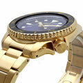Seiko 5 Sports US Special Edition Automatic Blue Dial Gold Steel Strap Watch For Men - SRPK20