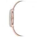 Swarovski Crystal Frost White Dial Pink Leather Strap Watch for Women - 5519223