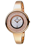 Swarovski Crystalline Bracelet White Dial Rose Gold Steel Strap Watch for Women - 5269250