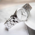 Tissot T Wave Silver Dial Silver Steel Strap Watch For Women - T112.210.11.031.00