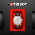 Tissot Le Locle Powermatic 80 Silver Dial Brown Leather Strap Watch For Men - T006.407.36.033.00