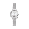 Tissot Lovely Square Silver Dial Silver Mesh Bracelet Watch For Women - T058.109.11.036.00