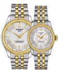 Tissot Ballade Powermatic 80 Mother of Pearl Silver Dial Two Tone Steel Strap Watch For Women - T108.208.22.117.00