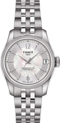 Tissot Ballade Powermatic 80 Automatic Mother of Pearl Dial Silver Steel Strap Watch For Women - T108.208.11.117.00
