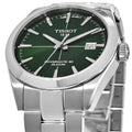 Tissot Gentleman Powermatic 80 Silicium Green Dial Silver Steel Strap Watch For Men - T127.407.11.091.01