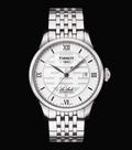 Tissot Le Locle Double Happiness Automatic Silver Dial Silver Steel Strap Watch For Men - T41.1.833.50
