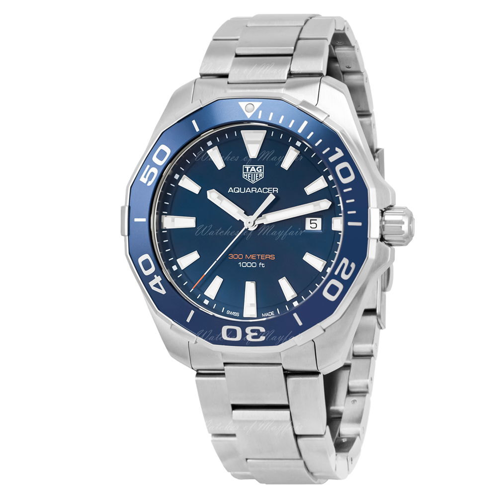 Tag Heuer Aquaracer Blue Dial Watch for Men - WAY101C.BA0746