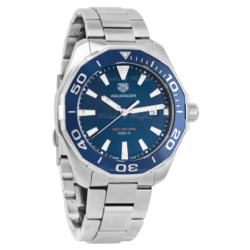 Tag Heuer Aquaracer Blue Dial Watch for Men - WAY101C.BA0746