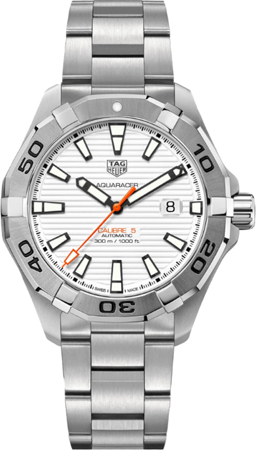 Tag Heuer Aquaracer White Dial Watch for Men - WAY2013.BA0927