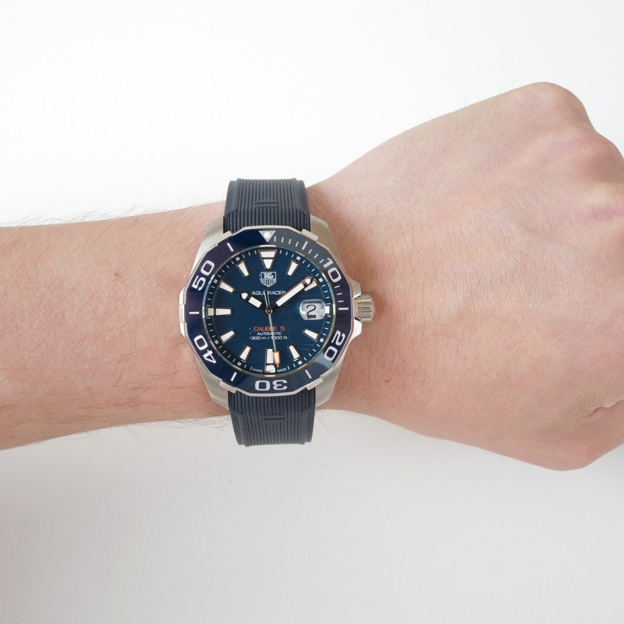 Tag Heuer Aquaracer Blue Dial Watch for Men -  WAY211C.FT6155