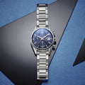 Tag Heuer Carrera Chronograph 41mm Blue Dial Silver Steel Strap Watch for Men - CBK2112.BA0715