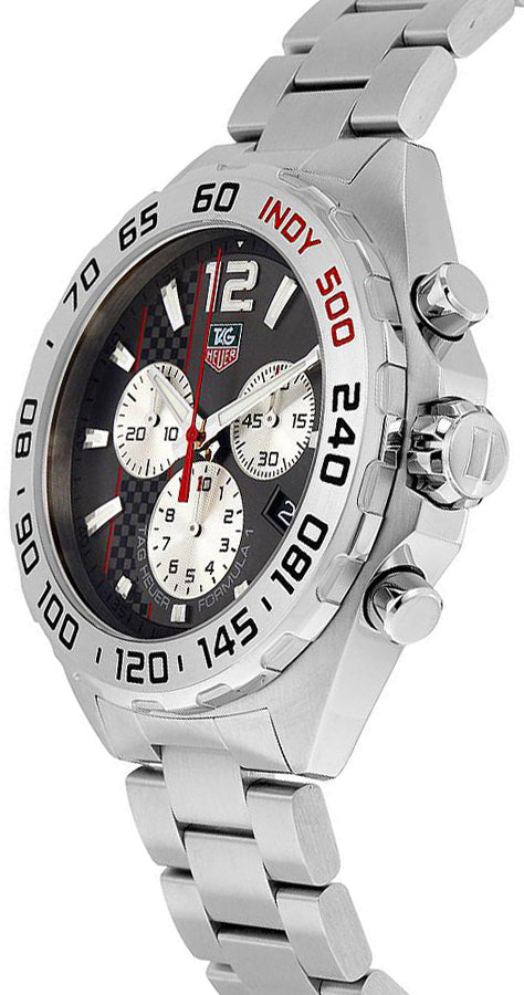 Tag Heuer Formula 1 Chronograph Grey Dial Silver Steel Strap Watch for Men - CAZ1114.BA0877