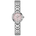 Tag Heuer Link Diamonds Pink Dial Silver Steel Strap Watch for Women - WAT1415.BA0954