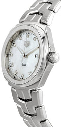 Tag Heuer Link Quartz Diamonds Mother of Pearl Dial Silver Steel Strap Watch for Women - WBC1312.BA0600