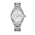 Tag Heuer Carrera Automatic Caliber 5 White Dial Silver Steel Strap Watch for Men - WAR211B.BA0782