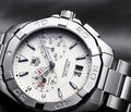 Tag Heuer Aquaracer Chronograph White Dial Silver Steel Strap Watch for Men - WAY111Y.BA0928