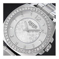 Coach Mini Boyfriend Diamonds Silver Dial Silver Steel Strap Watch for Women - 14501699