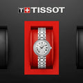 Tissot Bellissima Small Lady Diamonds Silver Dial Silver Steel Strap Watch For Women - T126.010.61.113.00