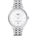 Tissot T Classic Carson Premium Powermatic 80 White Dial Silver Steel Strap Watch For Men - T122.407.11.031.00