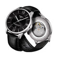Tissot T Classic Chemin Des Tourelles Chronograph Black Dial Black Leather Strap Watch For Men - T099.427.16.058.00
