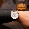 Tissot Des Tourelles Chronograph Silver Dial Brown Leather Strap Watch For Men - T099.427.36.038.00