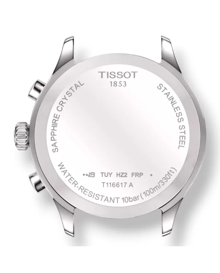 Tissot Chrono XL Classic Green Dial Silver Steel Strap Watch for Men - T116.617.11.092.00