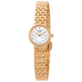 Tissot T Lady Lovely Mother of Pearl Dial Rose Gold Steel Strap Watch For Women - T058.009.33.111.00