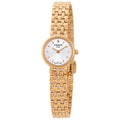 Tissot T Lady Lovely Silver Dial Rose Gold Steel Strap Watch For Women - T058.009.33.031.01