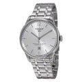 Tissot Chemin Des Tourelles Powermatic 80 Silver Dial Silver Steel Strap Watch For Men - T099.407.11.037.00