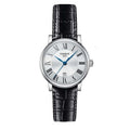 Tissot Carson Premium Lady Silver Dial Black Leather Strap Watch For Women - T122.210.16.033.00