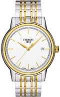 Tissot T Classic Carson Quartz White Dial Two Tone Steel Strap Watch for Men - T085.410.22.011.00