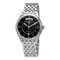 Tissot T Classic T One Automatic Black Dial Silver Steel Strap Watch For Men - T038.430.11.057.00