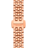 Tissot T Lady Lovely Silver Dial Rose Gold Steel Strap Watch For Women - T058.009.33.031.01