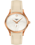 Tissot T Lady Bella Ora Mother of Pearl Dial Cream Leather Strap Watch for Women - T103.310.36.111.00