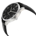 Tissot Chemin Des Tourelles Powermatic 80 Black Dial Black Leather Strap Watch For Men - T099.407.16.058.00