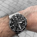 Tissot Seastar 1000 Chronograph Black Dial Silver Steel Strap Watch For Men - T120.417.11.051.00