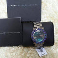 Marc Jacobs Amy Purple Dial Black Steel Strap Watch for Women - MBM3224