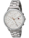 Tommy Hilfiger Carly White Dial Silver Stainless Steel Strap Watch for Women - 1781787