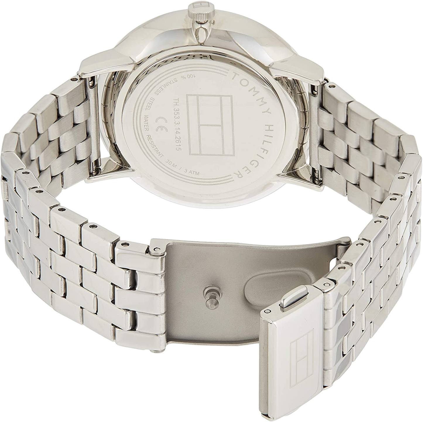 Tommy Hilfiger Jenna Quartz White Dial Silver Steel Strap Watch for Women - 1782068