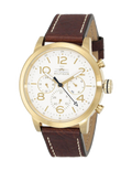 Tommy Hilfiger Jake Quartz White Dial Brown Leather Strap Watch for Men - 1791231
