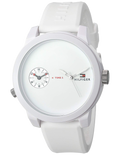 Tommy Hilfiger Denim White Dial White Rubber Strap Watch for Men - 1791324
