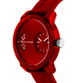 Tommy Hilfiger Denim Red Dial Red Rubber Strap Watch for Men - 1791557