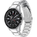 Tommy Hilfiger Austin Black Dial Silver Steel Strap Watch for Men - 1791639